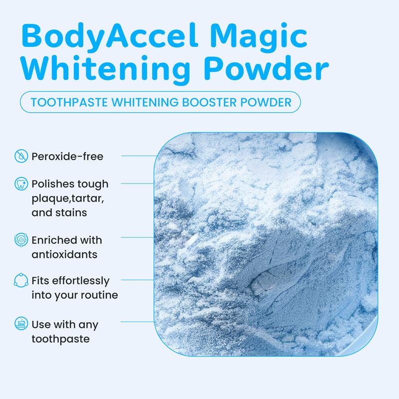 BodyAccel Whitening Pearl Probiotic Tooth Powder Natural