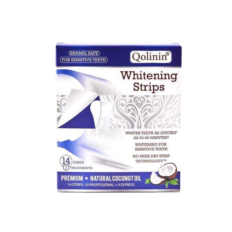 Teeth Whitening Strips (7-day treatment) - Enamel Safe - Coconut Oil for Sensitive Teeth - Whitening Designed with Care for a Brighter Smile