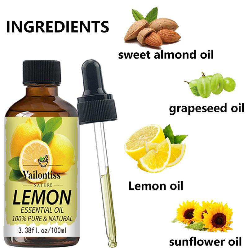 Lemon Essential Oil Moisturize, Calf Muscle Massage Oil, Body Care Oil For Women & Men