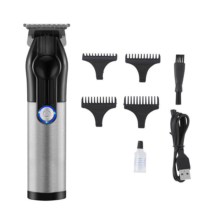 USB Electric Hair Clipper with Four Size Heads, 1 Count Hair Trimmer Set, Electric Shaver Kit, Suitable For Home And Professional Barbershop Use