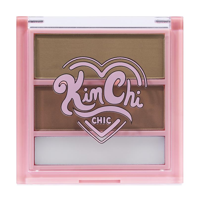 KimChi Chic KimBROWly Eyebrow Powder and Wax Duo - Shade & Contour for Natural-looking Brows, Cosmetic Makeup