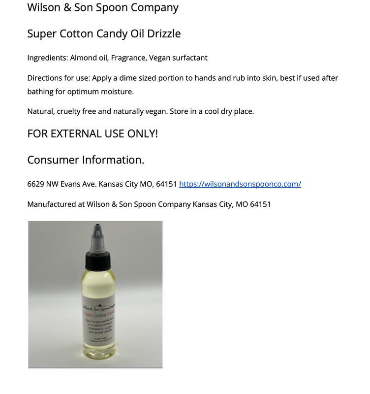 Super Cotton Candy Body Oil - Long-Lasting for Beauty & Personal Care