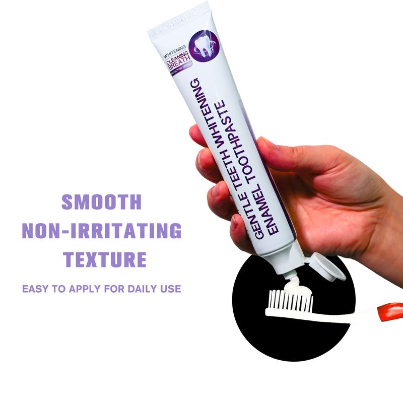 Gentle Teeth Whitening Enamel Toothpaste, Deep Stain Removal, Fresh Breath, Non-Irritating, Advanced Whitening for Sensitive Teeth, Latest Oral Care