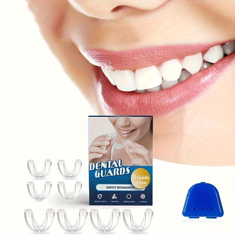 Transparent Mouth Guard, 8 Counts set Mixed Size Mouth Guard for Grinding Teeth, Odorless Night Tooth Protector for Men & Women