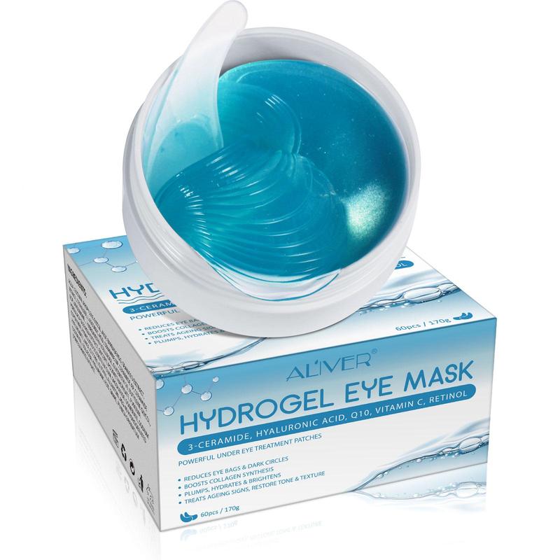 Hydrogel Eye Mask, 60pcs box Under Eye Patches for Dark Circles, Puffiness, Eye Care Products for Women & Men