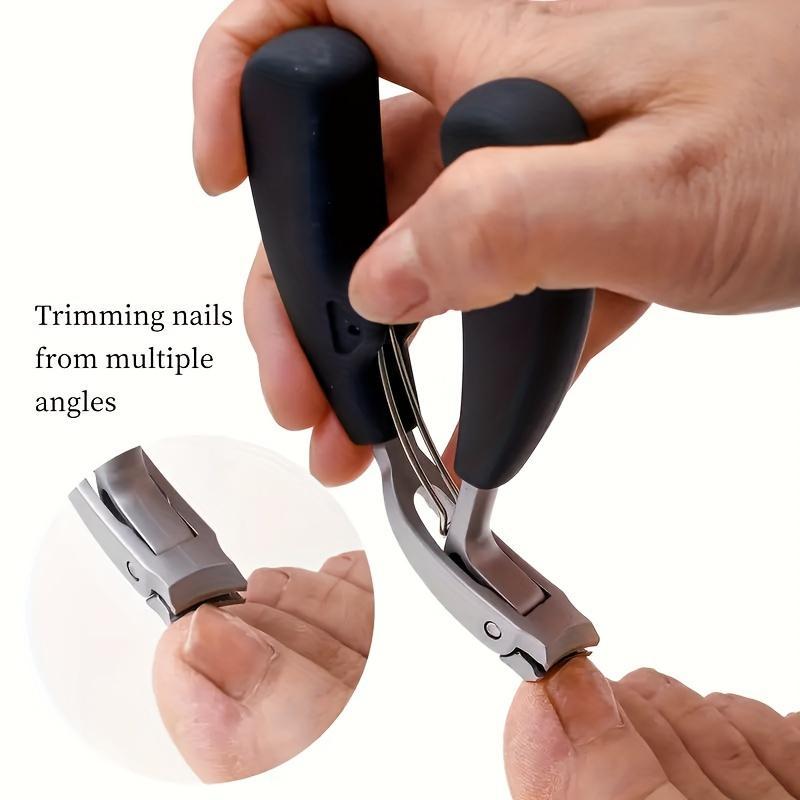 Stainless Steel Nail Clipper, 1 Count Large Opening Nail Trimmer, Anti-splash Nail Clipper, Manicure & Pedicure Tool for Home & Salon Use