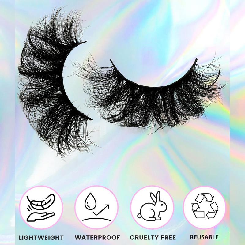 Long Fluffy Cosmetic False Eyelashes for Lash Extensions, 4 Pairs Natural Lash Strips, Curling Lashes Clusters for Lash Extensions, Summer Eye Makeup Products for Women, Lash Clusters Kit Gifts for Her, Lashes Extension Kit, Christmas Gift