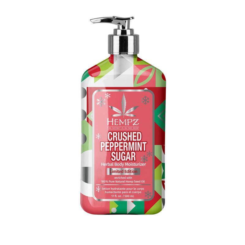 Crushed Peppermint Sugar Herbal Body Moisturizer + Lip Balm Gift Set