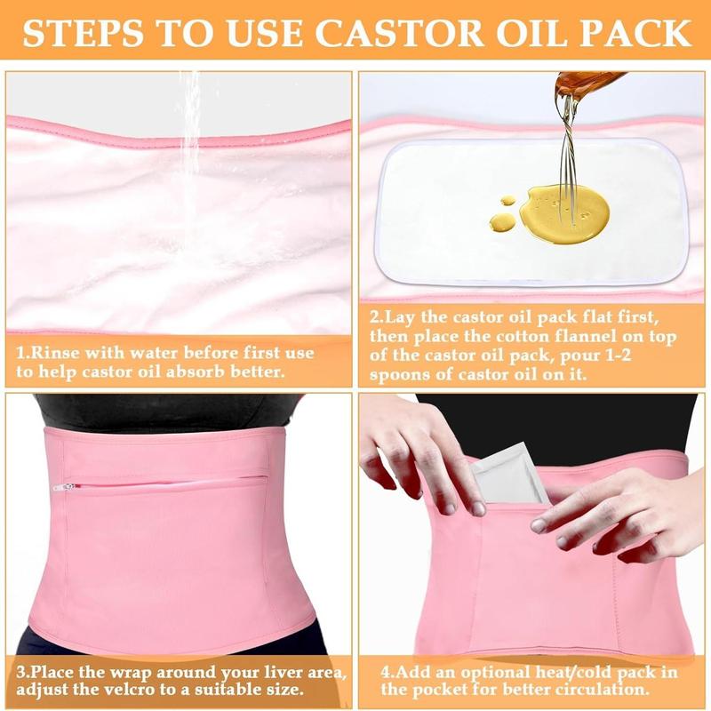 Reusable Hot Oil Pack Wrap Set, 2 Counts set Adjustable Oil Bag & Waterproof Pad, Body Care Tool for Women & Men