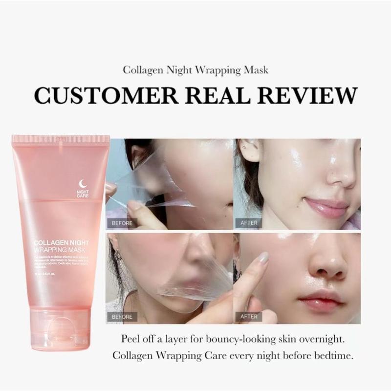 Collagen Night Wrapping Mask : SLEEP, SHED AND GLOW! Description