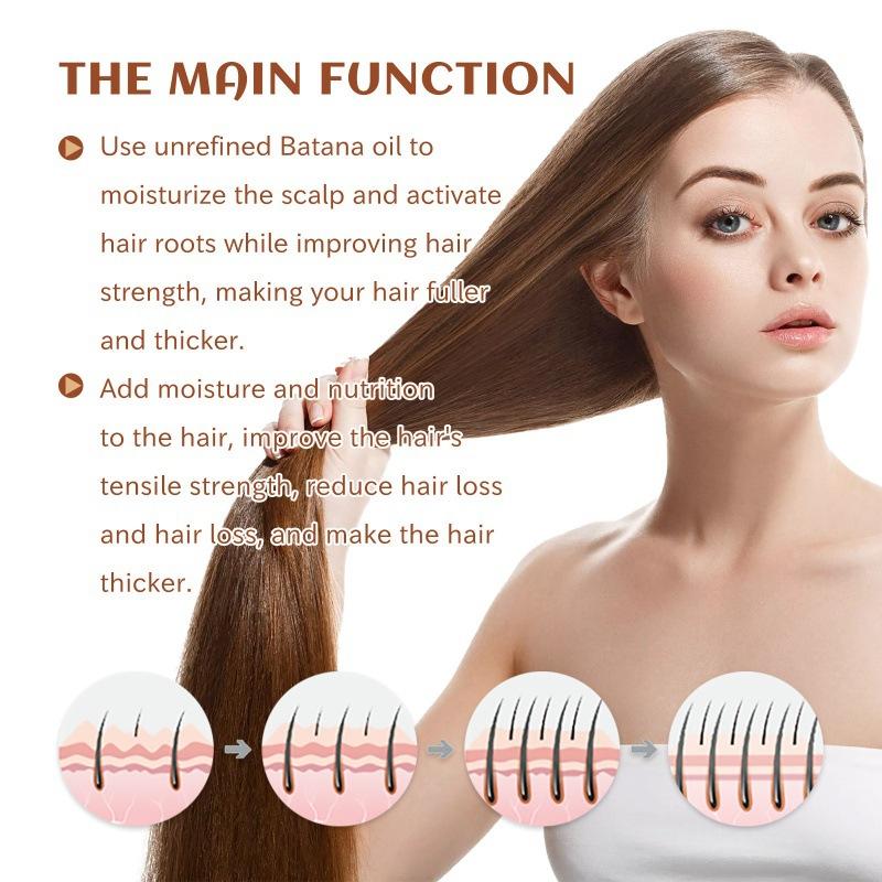 Batana Oil for Hair Growth, Pure Batana Hair Oil, Raw Batana Butter Prevent Hair Loss Natural Hair Growth Oil and Conditioner