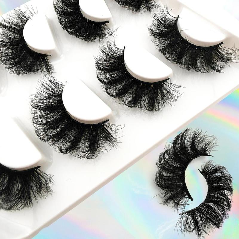 Long Fluffy Cosmetic False Eyelashes for Lash Extensions, 4 Pairs Natural Lash Strips, Curling Lashes Clusters for Lash Extensions, Summer Eye Makeup Products for Women, Lash Clusters Kit Gifts for Her, Lashes Extension Kit, Christmas Gift