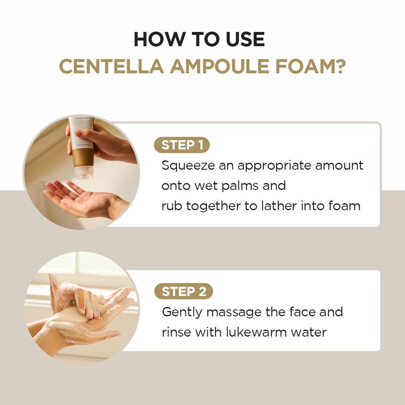 [SKIN1004 Official Shop] Madagascar Centella Ampoule Foam 125ml, Comfort Facial Cleansing Skincare Deep Soothing Squeeze Skin Repair