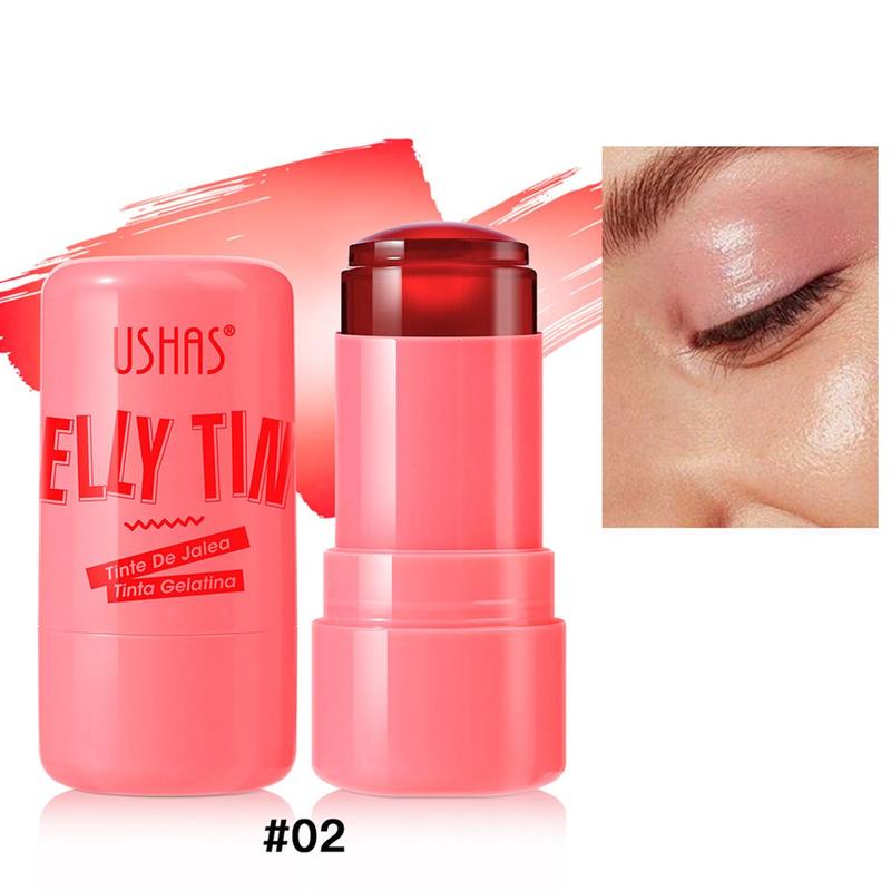 Long Lasting Jelly Blush Stick, 1 Count Blush for Daily Makeup, Lightweight Blush, Soft Color Shadow, Suitable for All Skins