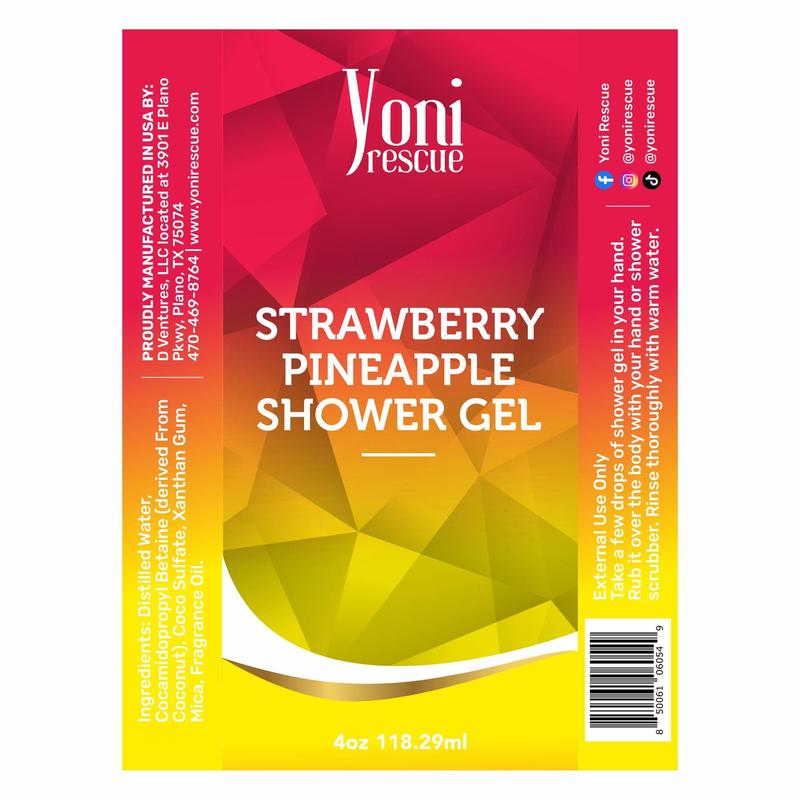 Strawberry Pineapple Trio Bundle - Shower Gel + Body Oil + Sugar Scrub