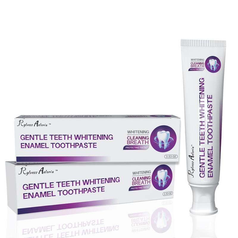 Gentle Teeth Whitening Enamel Toothpaste, Deep Stain Removal, Fresh Breath, Non-Irritating, Advanced Whitening for Sensitive Teeth, Latest Oral Care