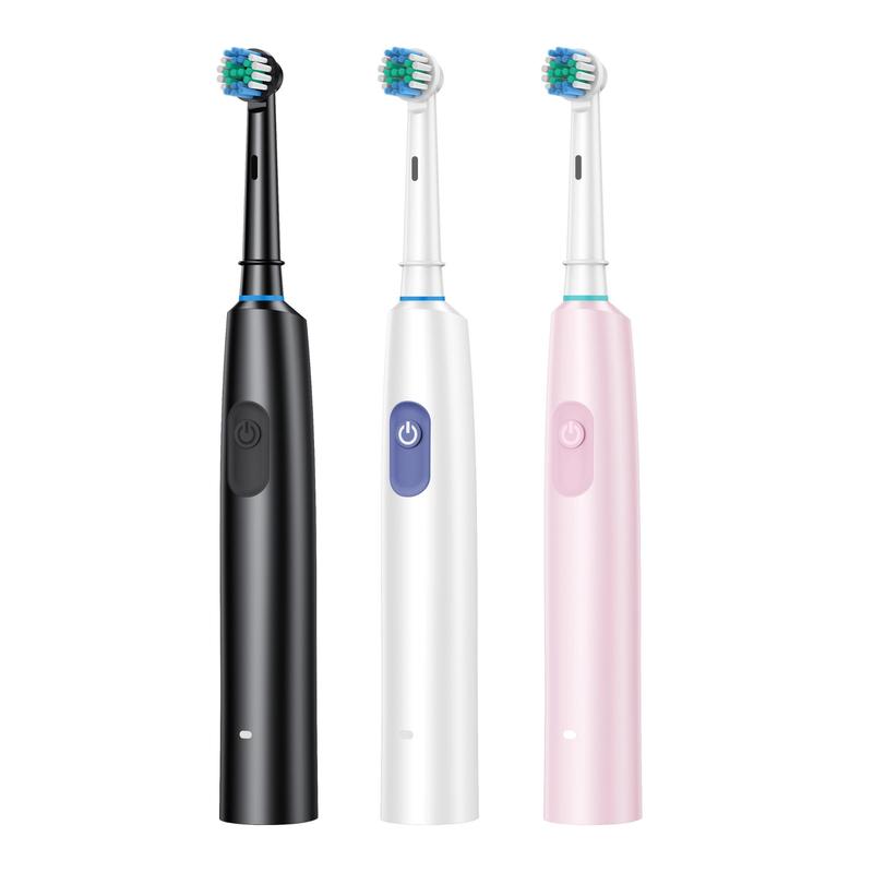 Rechargeable Electric Toothbrush Set, 1 Box Electric Toothbrush with 8 Counts Replacement Brush Heads, Intelligent Timer Toothbrushes for Adults, Christmas Gift