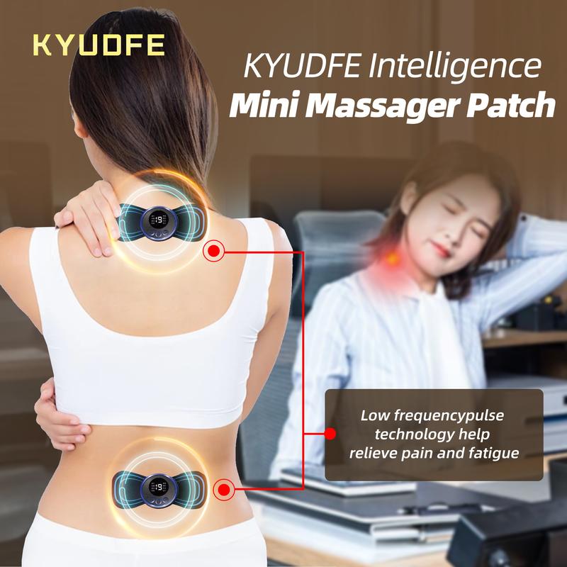 KYUDFE Massager Machine, 8 Modes 19 Gear Force, Relax your Body [Massager with 5 massage patches]