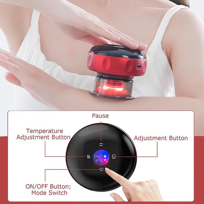 Smart Dynamic Cupping Machine, Vacuum Fat Massager for Christmas Gift, Scraping Massage Tool, Multi-functional Personal Care Appliances for Home & Travel