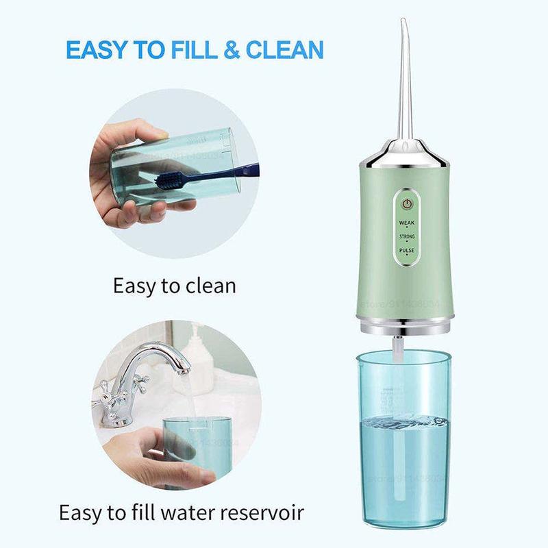 Portable High-Pressure Pulsing Water Flosser for Home Use, Smart Sensor Waterpik, Long Battery Life, Deep Cleaning cordless water teeth cleaner pick teeth cleaner Oral finesse 2x black friday deals