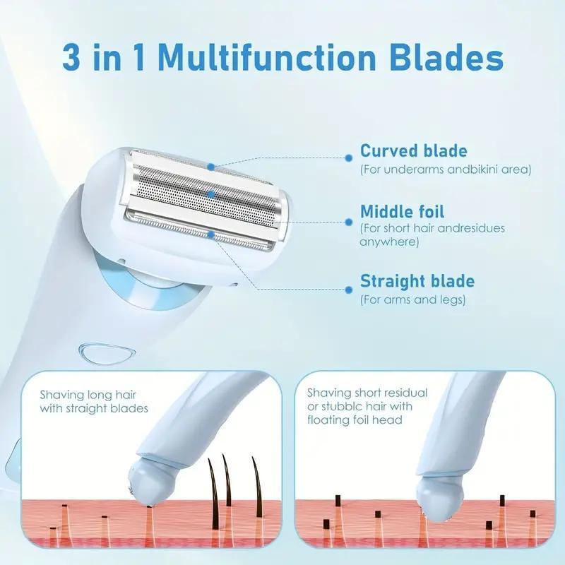 2 in 1 Electric Hair Removal Instrument, 1 Box Electric Hair Removal Machine & Accessories, Personal Care Appliances for Women, Gift for Girlfriend, Christmas Gift