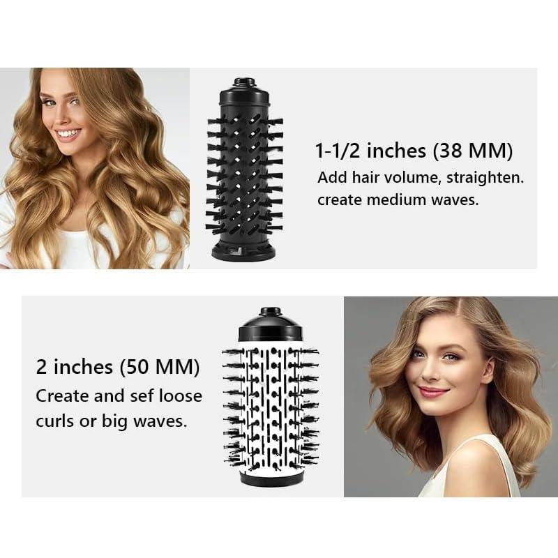 Electric Hot Air Brush, 1 Box 2 in 1 Electric Rotating Hair Comb, Hair Styling Tool for Home Salon, Hairdressing Tool for Women & Girls, Gift