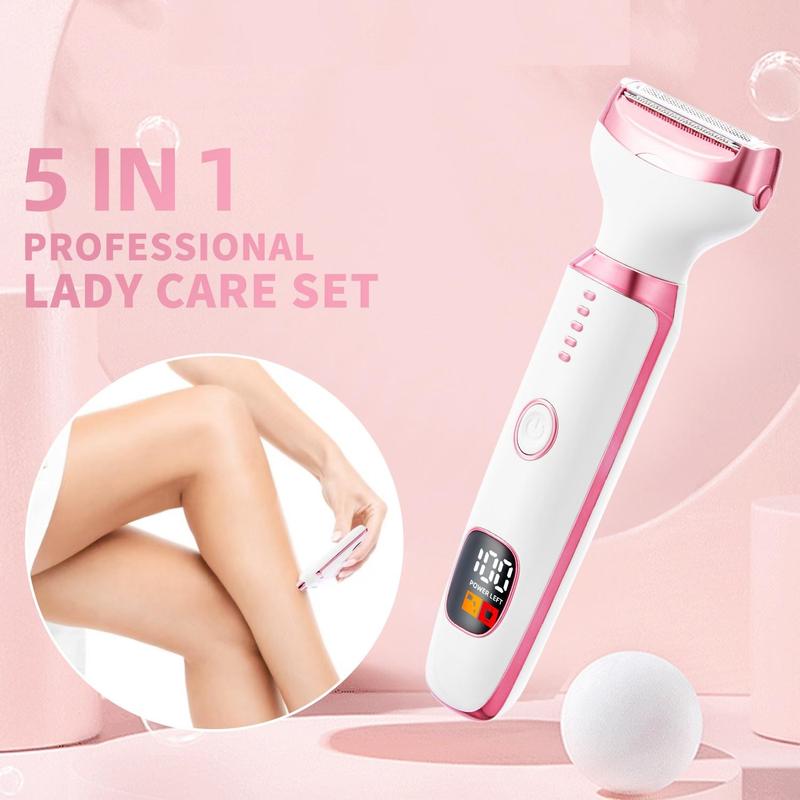 5 in 1 Electric Hair Removal Instrument, 1 Box Body Hair Removal Epilator, Cordless Trimmer Razor, Gifts for Women, Christmas Gift