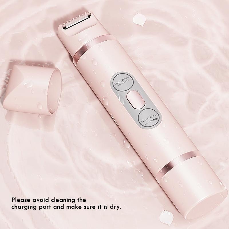 2 in 1 Electric Shaver for Women, 1 Box Professional Rechargeable Electric Shaver, Wet and Dry Use Body Trimmer for Home & Travel