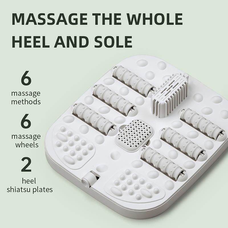 Folding Foot Spa Massager with Touchscreen & Adjustable Heat – Foot Massage Rollers for Deep Relaxation Comfort, Compact & Portable Design for Home Spa foot massager