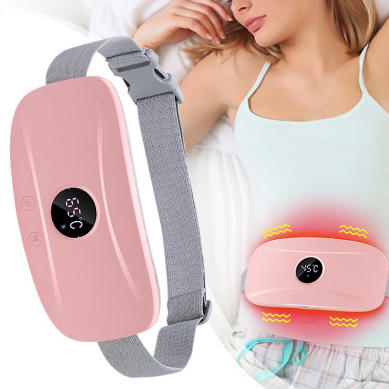 3-level Temperature & 3-level Vibration Massage Hot-moxibustion Belt, USB Rechargeable Hot-moxibustion Belt, Personal Care Appliances for Women