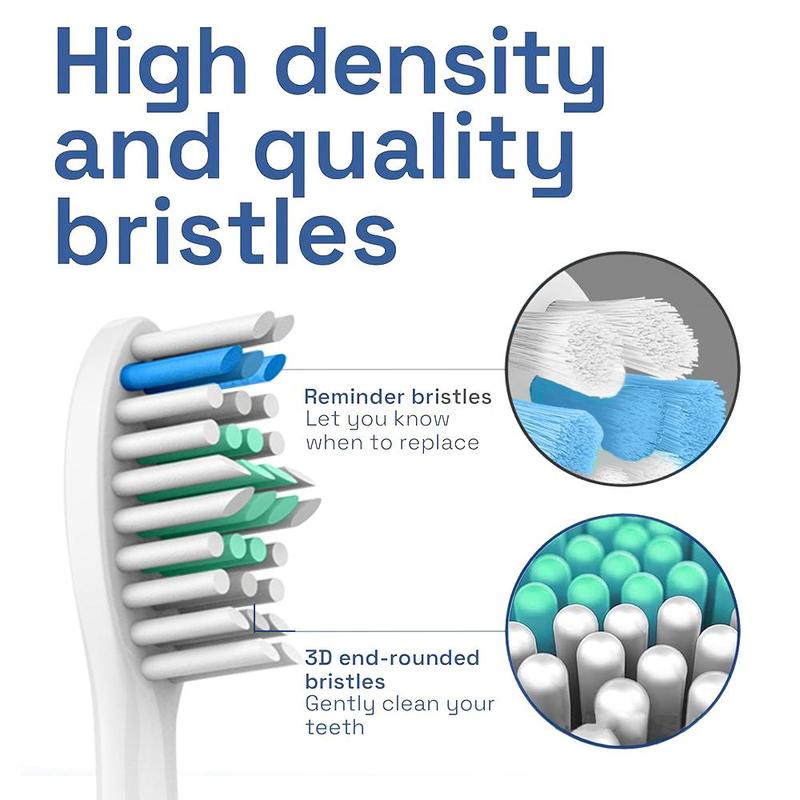 Replacement Toothbrush Brush Heads, 4 Counts set Electric Toothbrush Heads, Compatible with Philips Sonicare E-Series, Essence, Advance, etc, Halloween, Christmas