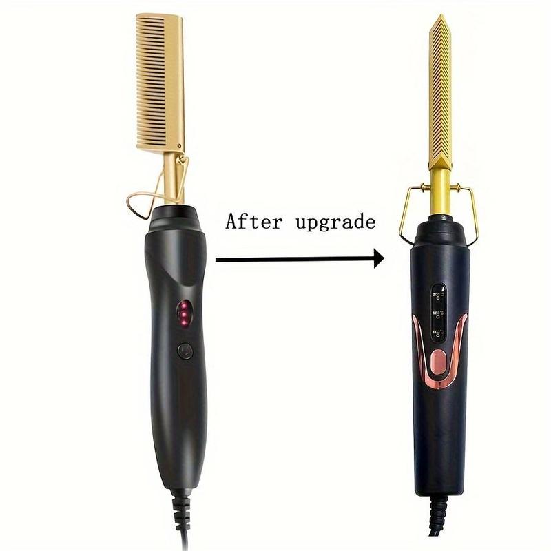 Multi-functional Hair Straightening Comb,  Wet & Dry Dual Uses Hair Straightener Comb, Professional Hair Straightening Tool, Silk Press