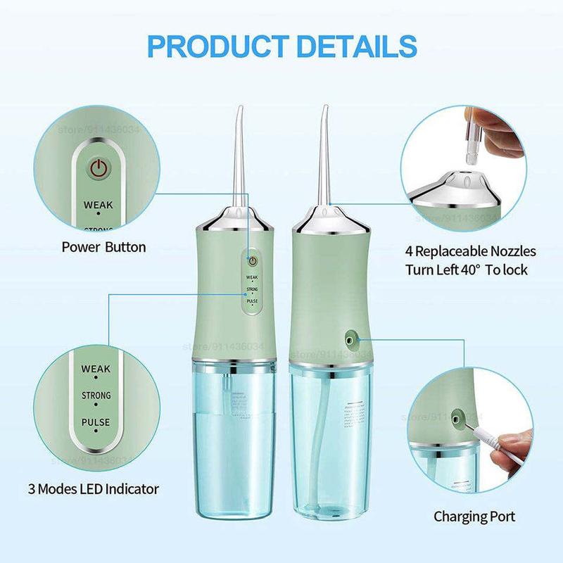 Portable High-Pressure Pulsing Water Flosser for Home Use, Smart Sensor Waterpik, Long Battery Life, Deep Cleaning cordless water teeth cleaner pick teeth cleaner Oral finesse 2x black friday deals