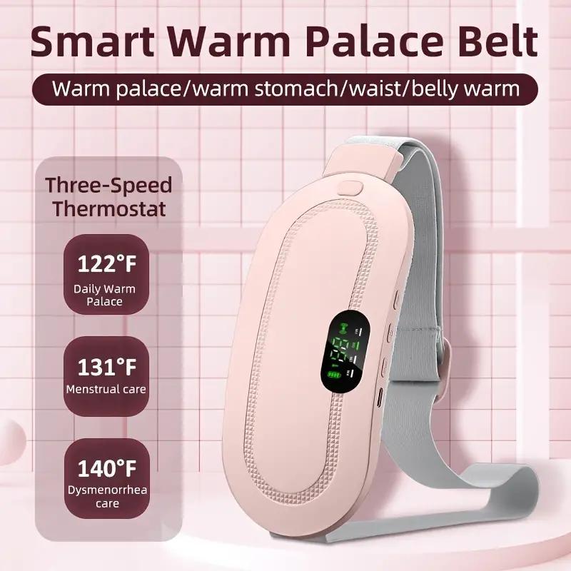 Smart Heated Warm Belt, 1 Count Summer Gifts, Fast Heating Belly Wrap Belt, Back Or Belly Heating Pad, Heating and Vibration Massage Belt, Electric Messager, Period Cramp Simulator, Birthday Gift for Her, Comfort Period Cramp Simulator, Christmas Gift