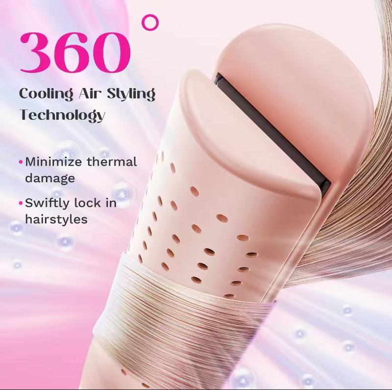 Wavytalk Airflow Styler 360° Cooling Air Hair Curler and Straightener 2 in 1