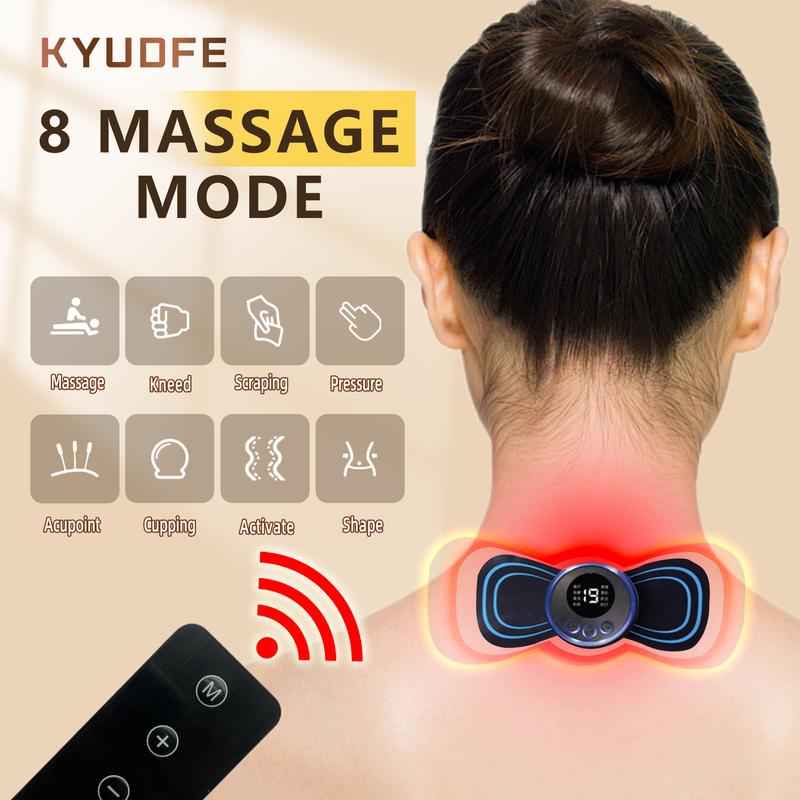 KYUDFE Massager Machine, 8 Modes 19 Gear Force, Relax your Body [Massager with 5 massage patches]