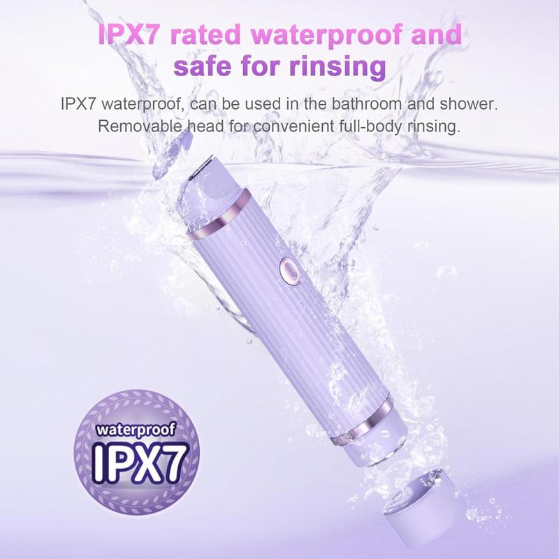 2 in 1 Electric Hair Remover, 1 Box Rechargeable & Cordless Women's Electric Shaver, Personal Care Electronics for Wet & Dry Epilation, Christmas Gift