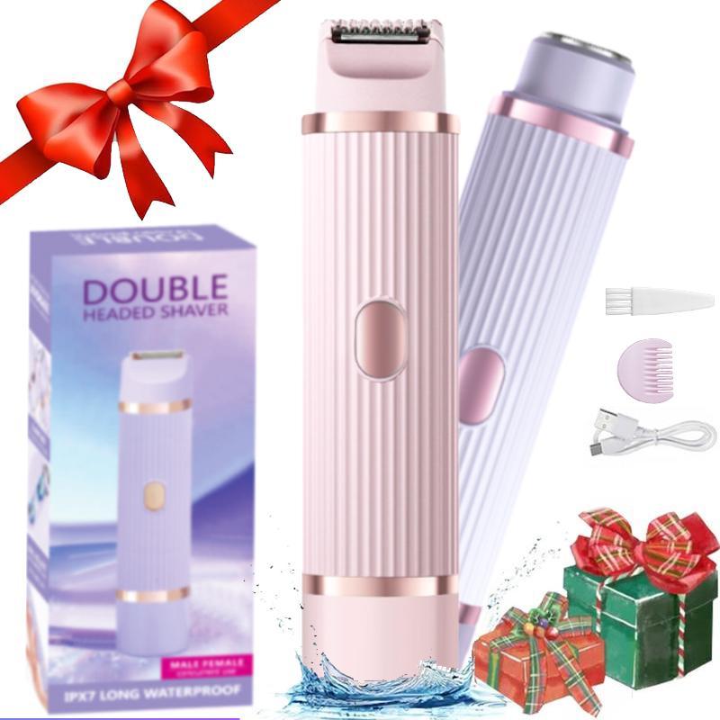 2 in 1 Electric Hair Remover, 1 Box Rechargeable & Cordless Women's Electric Shaver, Personal Care Electronics for Wet & Dry Epilation, Christmas Gift