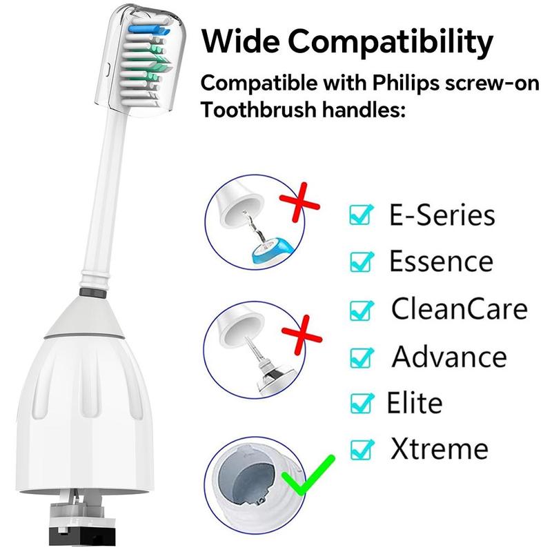 Replacement Toothbrush Brush Heads, 4 Counts set Electric Toothbrush Heads, Compatible with Philips Sonicare E-Series, Essence, Advance, etc, Halloween, Christmas