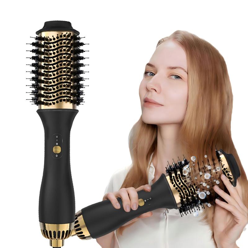 Hot Air Brush, 1 Count 4-in-1 Hair Styler and Volumizer for Drying & Straightening & Curling & Volumizing, Hairdressing Tool for Women & Men