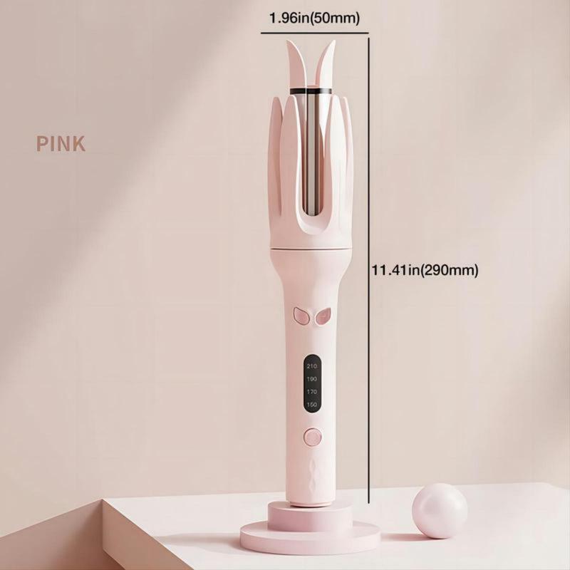 Automatic Hair Curling Iron Electric Heated 28mm Hair Curler,4 Heat Levels Comfort Rotating Professional Long-lasting Big Wave Hair Styling Tool