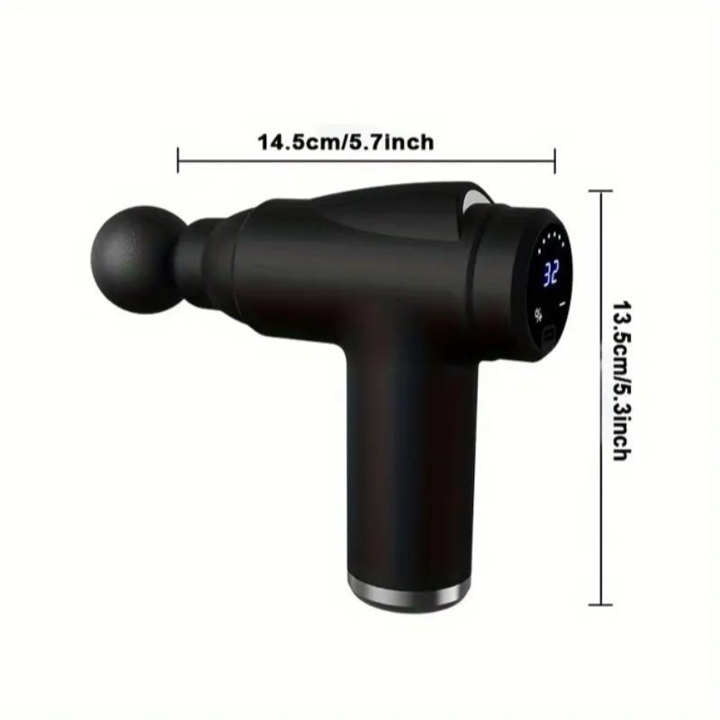 Rechargeable 32-speed LCD Massager, Deep Tissue Impact Electric Muscle Massager for Full Body Muscle Massage