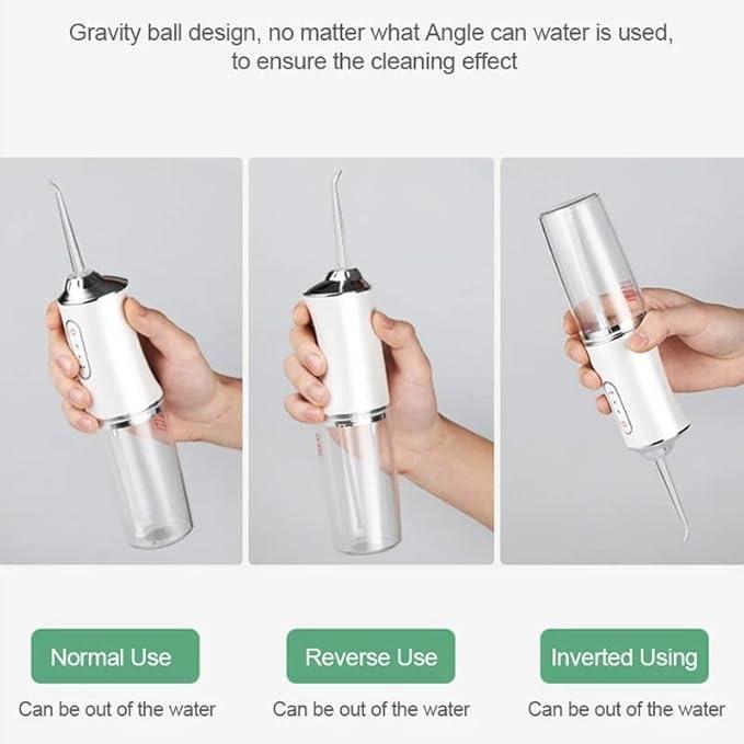 Electric Water Flosser, Portable Rechargeable Oral Irrigator with 4 Multifunctional Nozzle for Home & Travel, Waterproof Teeth Cleaner, 3 Modes Teeth Cleaning Tool for Home & Travel, Water Flosser For Teeth Christmas, Fall Gift, Winter Gift, Gift