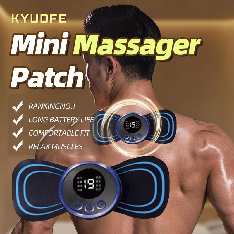 KYUDFE Massager Machine, 8 Modes 19 Gear Force, Relax your Body [Massager with 5 massage patches]