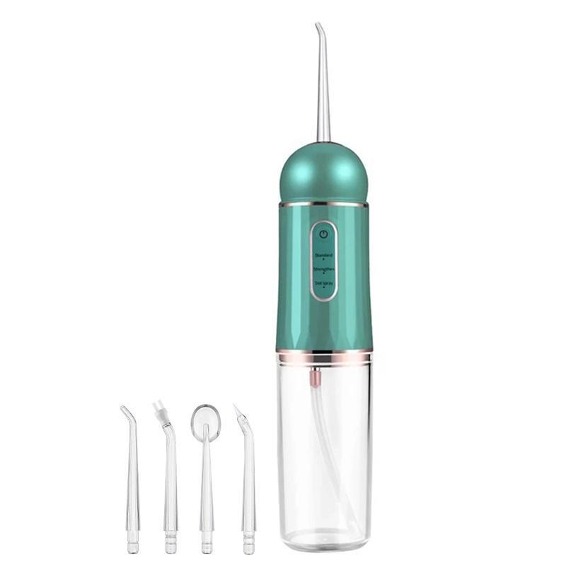 Thanksgiving Gift Portable Burst Pink Water Flosser Powerful Oral Rinse with 3 Cleaning Modes and 4 Jets Cordless and Effective Tooth Cleaning