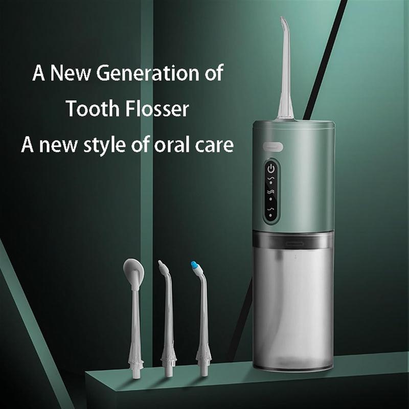 Travel Electric Water Flosser Rechargeable Water Toothpick Dental Cleaning and Flossing Water Dental Portable Floss Rinser Oral Water Flosser Travel Adults 5 Nozzle Halloween, Thanksgiving, Christmas gifts