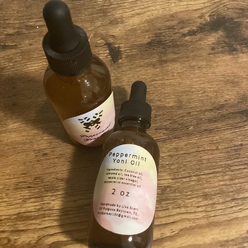 Peppermint Yoni Oil With Coconut Oil Almond Oil