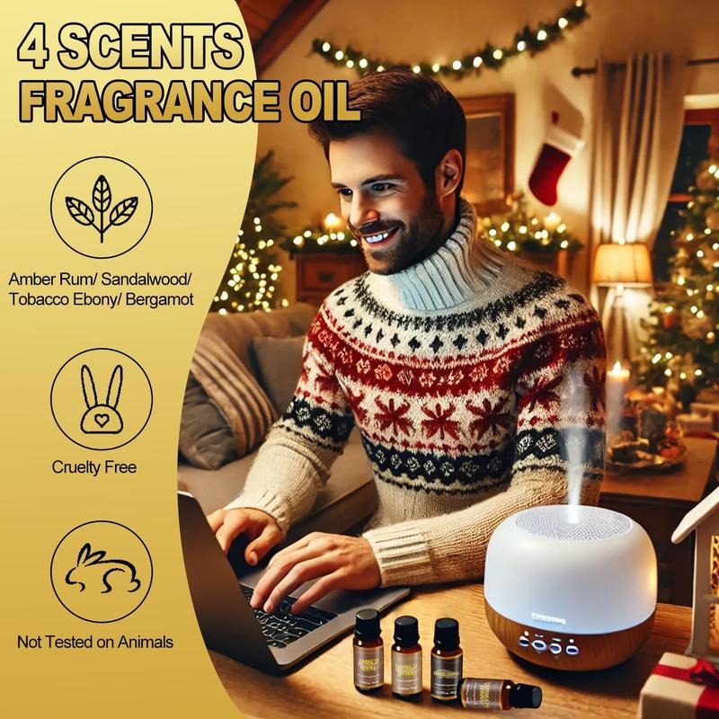 Men Advent Calendar 2024 Adult, 24 Countdown Calendar with Beard Grooming Kits, Scented Candle Men Fragrance Oil Surprise Gifts Husband Father Boyfriend