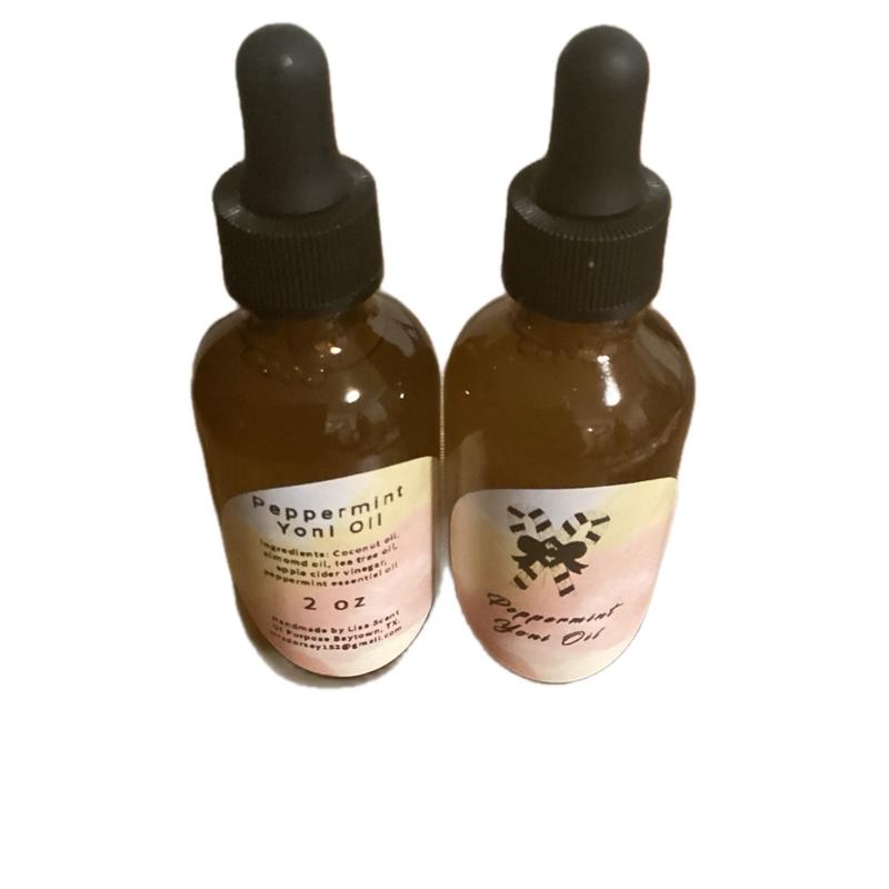 Peppermint Yoni Oil With Coconut Oil Almond Oil