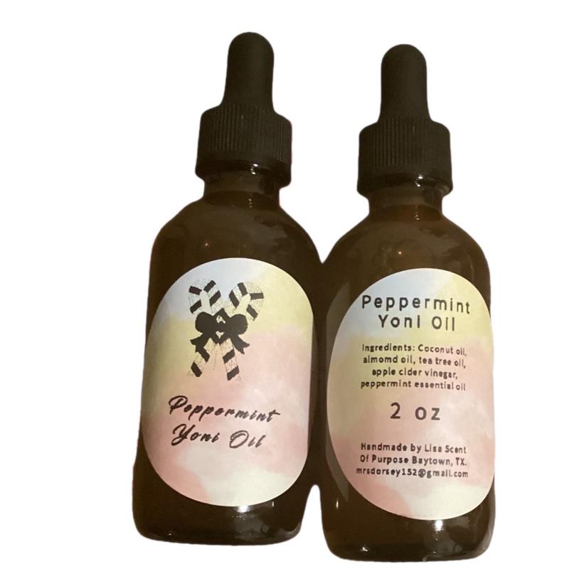 Peppermint Yoni Oil With Coconut Oil Almond Oil